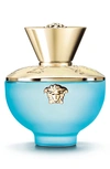 Versace Dylan Turquoise Eau De Toilette, 0.30 oz In Blue