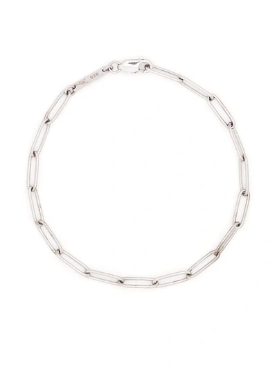 Tom Wood Box-chain White Rhodium-plated Sterling-silver Bracelet