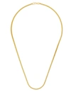 TOM WOOD CURB CHAIN M GOLD-PLATED STERLING SILVER NECKLACE