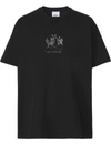 BURBERRY DEER-EMBROIDERED T-SHIRT