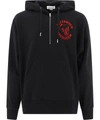 Alexander Mcqueen Jersey Hoodie With Logo In Black  