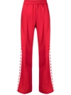 Golden Goose Dorotea Star Collection Logo Track Pants In Red
