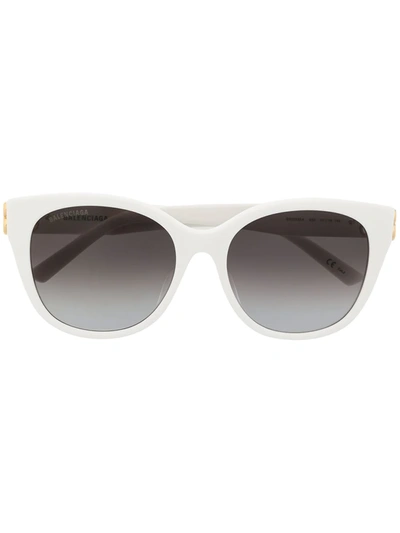 Balenciaga Dynasty Cat-eye Frame Sunglasses In White