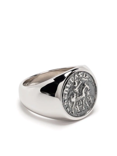 Tom Wood Alexander The Great Coin Signet Ring In 银色