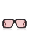 Loewe Oversized Square Monochromatic Sunglasses In Black