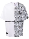 AAPE BY A BATHING APE CAMOUFLAGE-PINT LOGO-PRINT T-SHIRT