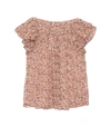 Ulla Johnson Akil Floral-print Ruffled Silk Blouse In Multi
