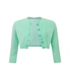 LISA MARIE FERNANDEZ Terry Cloth Cardigan Seafoam Green