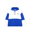 Ganni Software Isoli Cutline Hooded Sweatshirt In Daphne In White