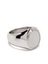 TOM WOOD OVAL SILVER TOP RING