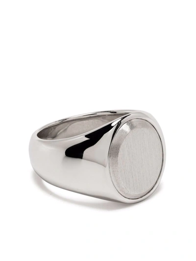 Tom Wood Oval Silver Top Ring