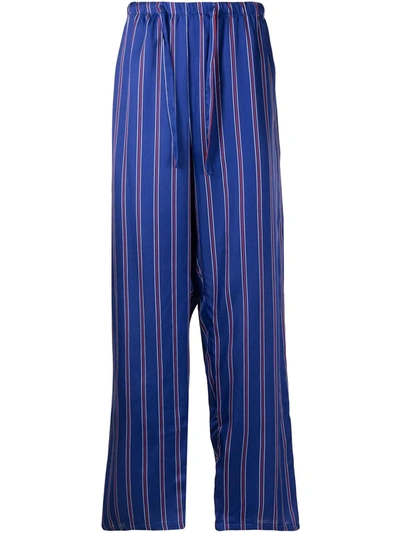 Fred Segal Striped Pyjama Bottoms In Blue