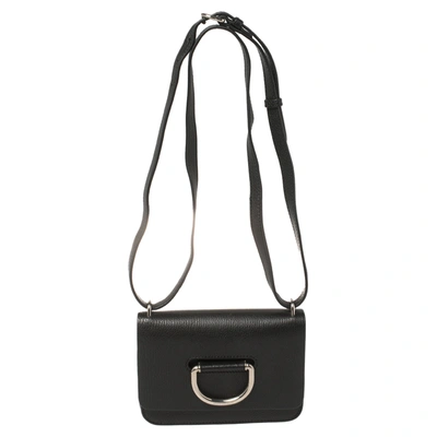 Pre-owned Burberry Black Leather Mini D-ring Crossbody Bag