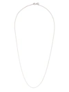TOM WOOD RHODIUM-PLATED STERLING SILVER ROLO CHAIN