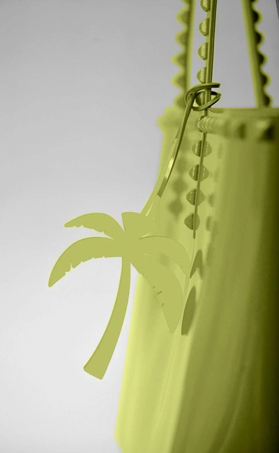 Carmen Sol Palma Charm In Olive-green