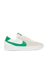 Nike Sb Bruin React Skate Shoes In White,white,lucky Green,lucky Green