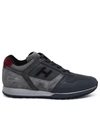 Hogan Sneaker H321 In Pelle Liscia E Suede In Grey