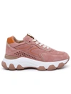 Hogan Sneaker Hyperactive In Nabuk Rosa Antico In Nude