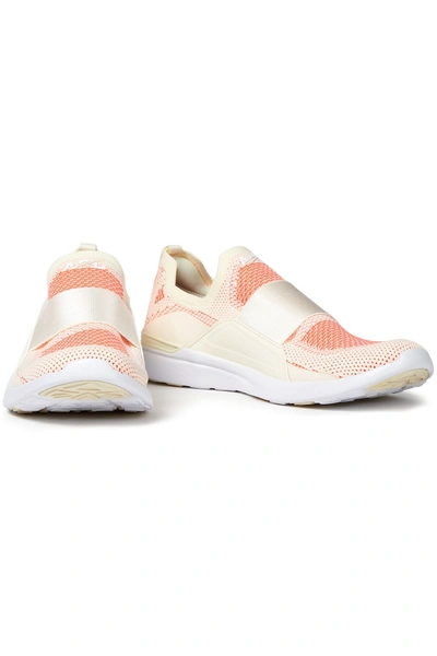 Apl Athletic Propulsion Labs Techloom Bliss Mesh And Neoprene Trainers In Neutrals