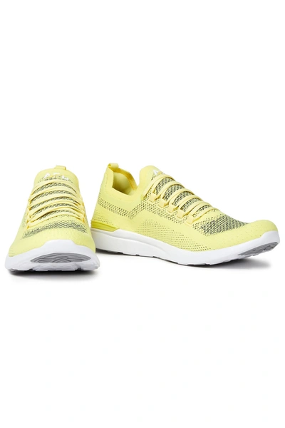 Apl Athletic Propulsion Labs Techloom Breeze Mesh Trainers In Yellow