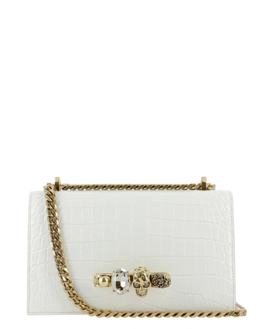 Alexander Mcqueen Embellished Four In White
