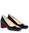 Christian Louboutin Miss Sab 55 Patent-leather Pumps In Black