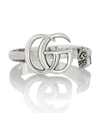 GUCCI DOUBLE G STERLING SILVER RING,P00585763