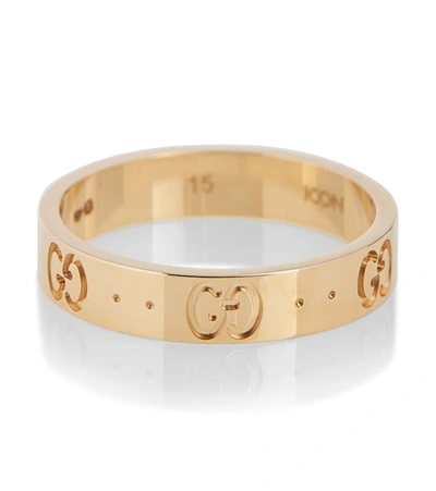 Gucci Icon Gg-engraved 18kt Gold Ring