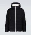 Moncler Vabb Padded Virgin Wool Jacket In Blue