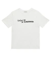 DOLCE & GABBANA LOGO棉质T恤,P00590234