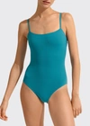 ERES AQUARELLE ONE-PIECE SWIMSUIT WITH THIN STRAPS,PROD164460580