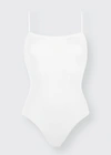 Eres Aquarelle One-piece Swimsuit With Thin Straps In 000100p Blanc