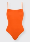 Eres Aquarelle One-piece Swimsuit With Thin Straps In Indie