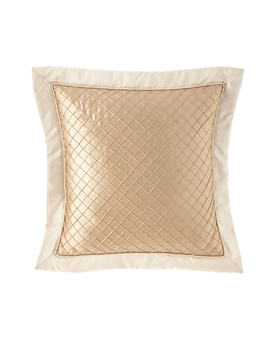 Austin Horn Collection Elegance Diamond European Sham In Gold