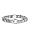 Lagos Enso Diamond Caviar Rope Bracelet, 9mm