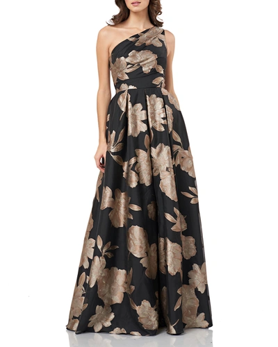 Carmen marc valvo infusion one shoulder gown best sale