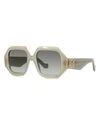 LOEWE GEOMETRIC ACETATE SUNGLASSES,PROD240310653