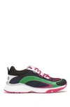 HUGO POP COLOR RUNNING STYLE TRAINERS IN MIXED MATERIALS
