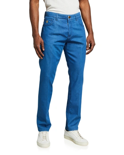 Stefano Ricci Men's Straight-leg Denim Jeans In Open 3