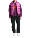 Palm Angels Fuchsia Pink Logo-patch Padded Gilet In Fuchsia White