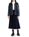 Moncler Bady Puffer Jacket In Navy