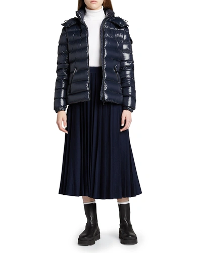 Moncler Bady Puffer Jacket In Navy
