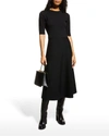 GABRIELA HEARST SEYMORE WOOL-CASHMERE MIDI DRESS,PROD243250072