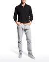 Brunello Cucinelli Virgin Wool And Cashmere-blend Polo Shirt In Ch101black