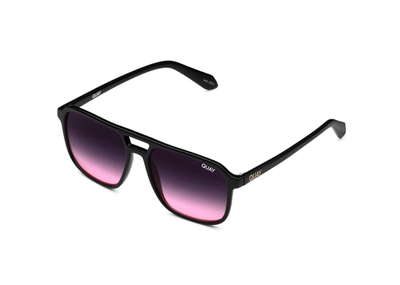 Quay On The Fly In Black,black Pink Fade