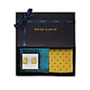Peper Harow - Made In England Yellow / Orange Honey Men's Pin Polka Socks & Cufflink Gift Box In Polka