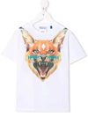 Marcelo Burlon County Of Milan White Cotton T-shirt With Print In White
