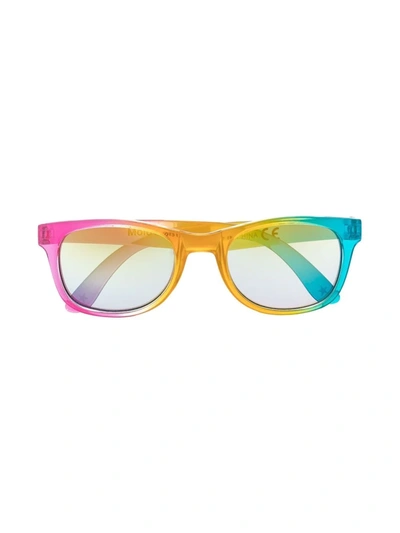 Molo Kids' Rainbow Square-frame Sunglasses In Blue