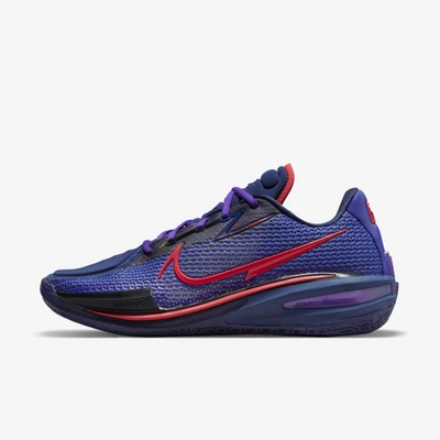 Nike Air Zoom G.t. Cut Basketball Shoe In Blue Void,siren Red,fierce Purple,green Strike