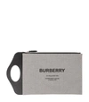 BURBERRY CANVAS AND LEATHER POCKET POUCH,16733298